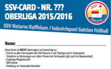 Neue SSV-Card 2015/16 erhältlich