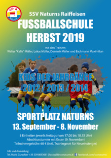 Fußballschule Herbst 2019
