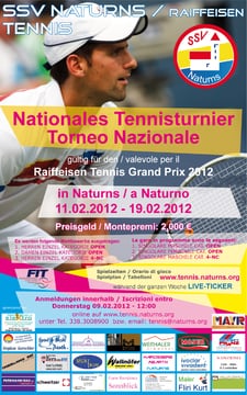 Tennis: Nationales Turnier vom 11.2.12 - 19.2.12