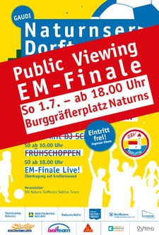 Public Viewing EM-Finale am Burggräfler Platz
