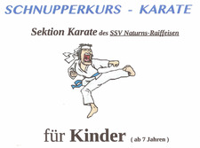 Sektion Karate: Schnupperkurs für Kinder