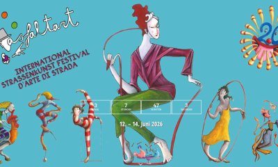 Einrad-Küren beim Straßenkunstfestival Asfaltart in Meran