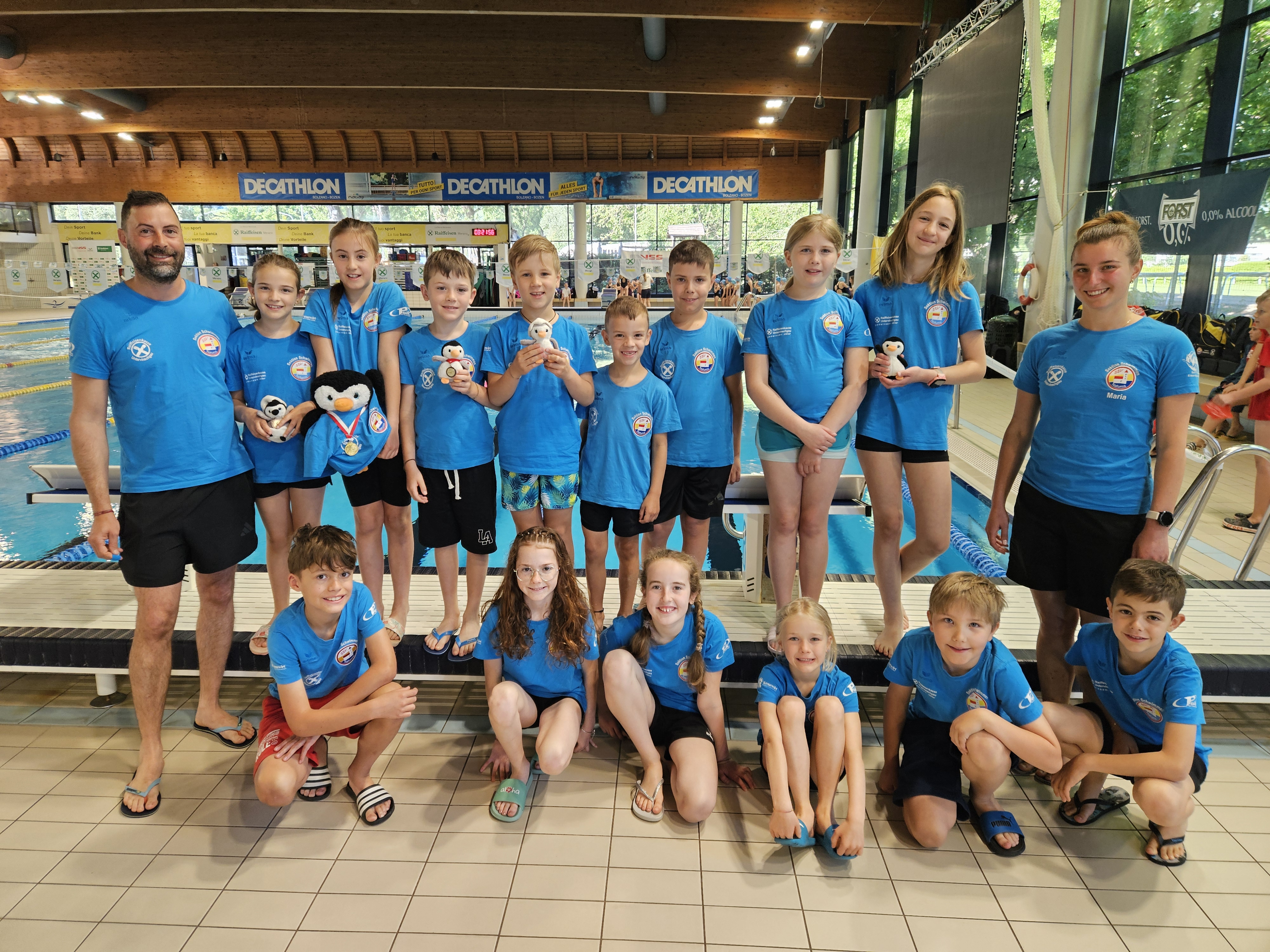 Erfolgreiche Vinschger Schwimmer*innen in Meran
