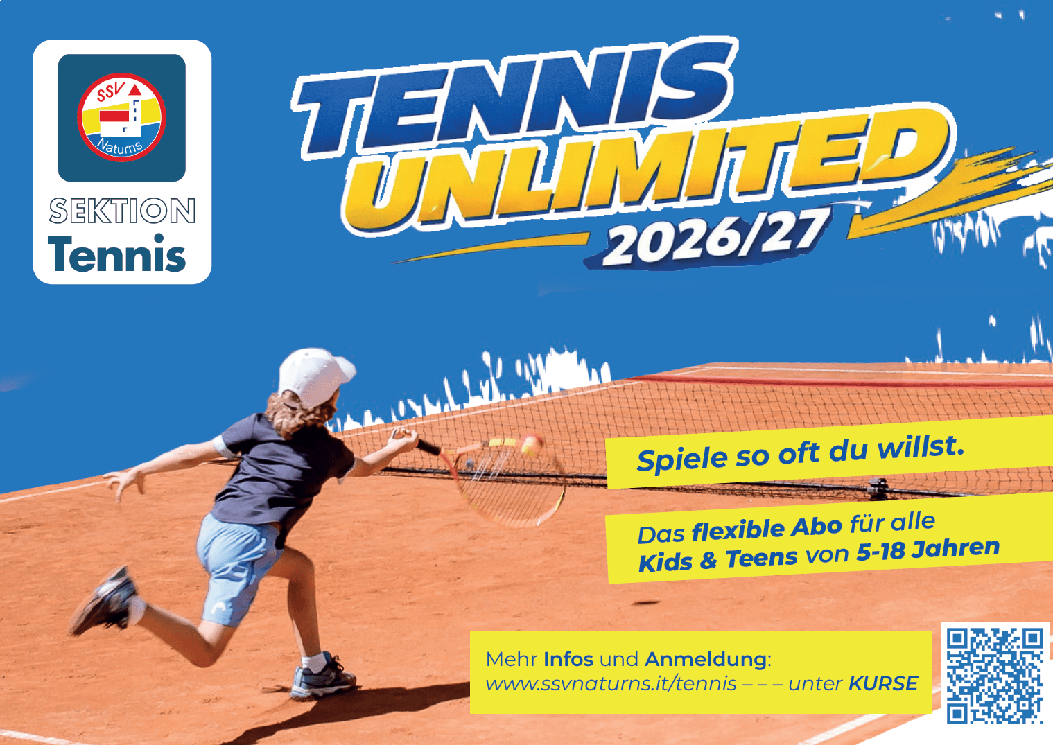 🎾  TENNIS UNLIMITED - ABO 2026/27 🎾
