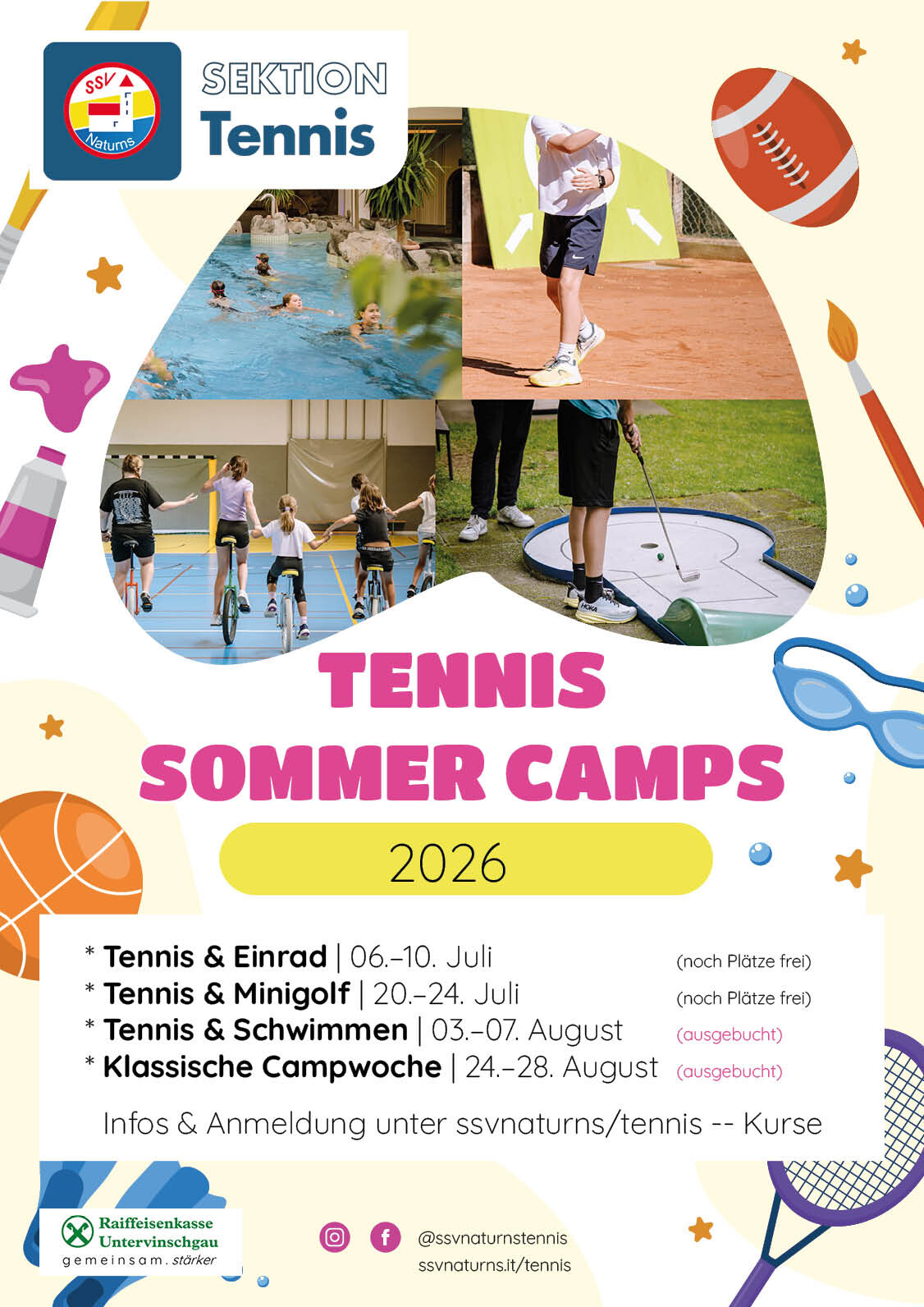 Winter Frühling Tennis 2026 grün