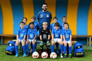 U8 mit Trainer Florian Fritz